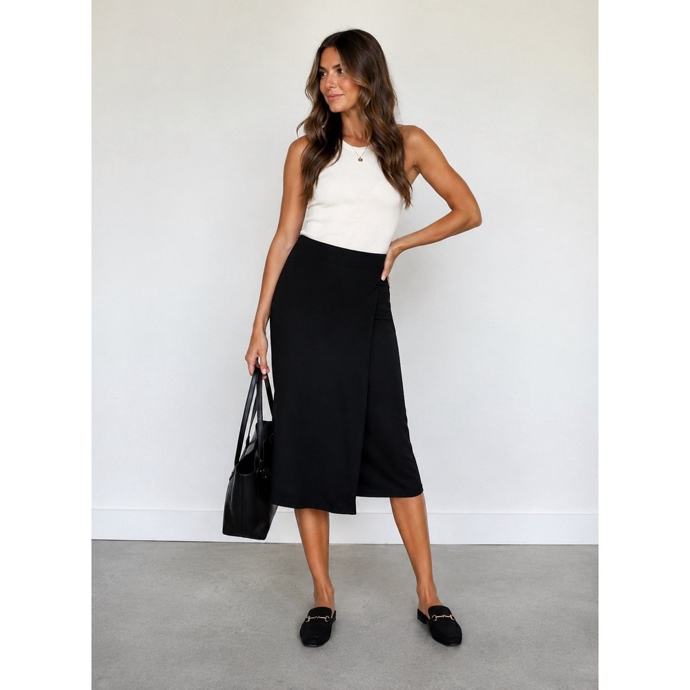 BETABRAND The Sassiest Pants Black Medium Stretch Comfy Travel Petite‎ Med